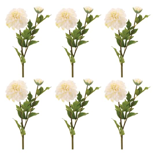 25.75" Dahlia Flower Stems, 6ct.